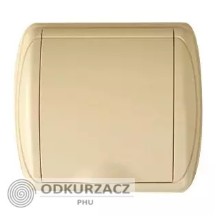 Gniazdo plastikowe DUE kremowe