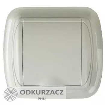 Gniazdo plastikowe UNO szare