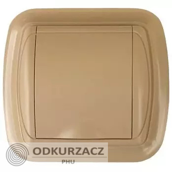 Gniazdo plastikowe UNO beż