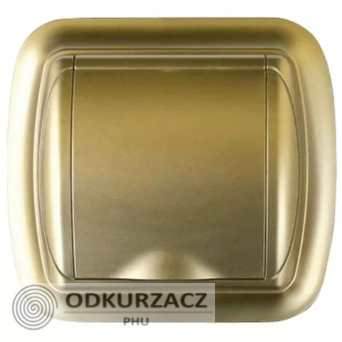 Gniazdo plastikowe UNO złote