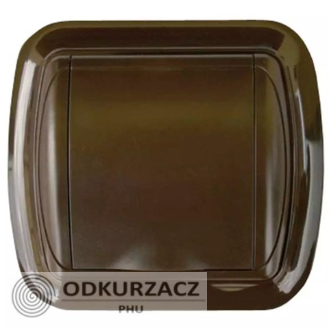 Gniazdo plastikowe UNO ciemny brąz