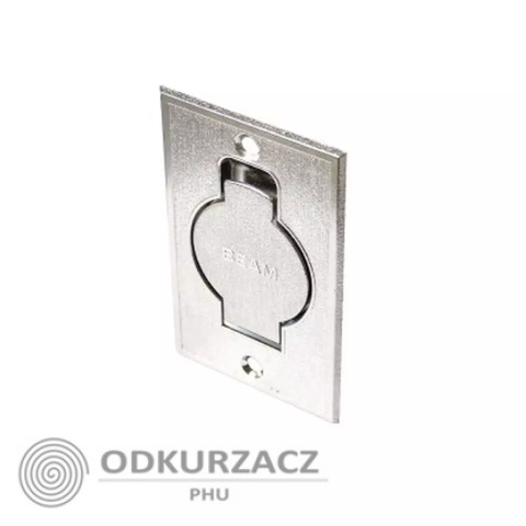 Gniazdo podłogowe metalowe srebrne Gniazdo podłogowe metalowe srebrne