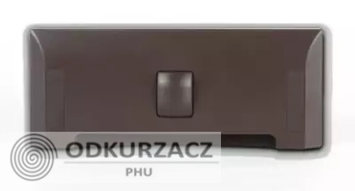 Szufelka ścienno-meblowa DUE ciemny brąz